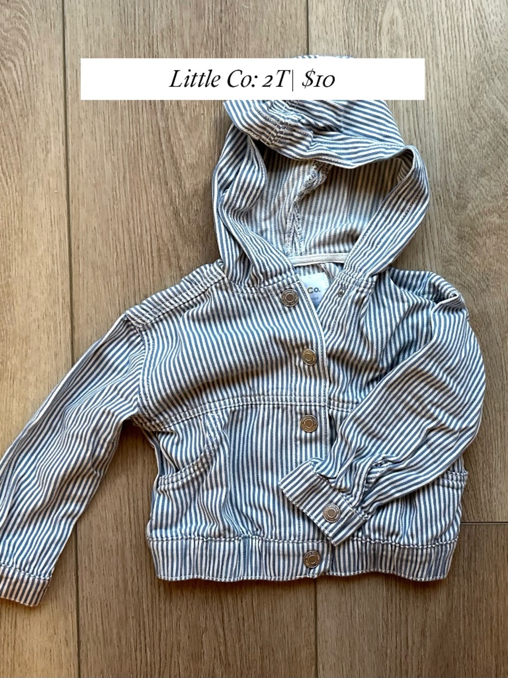 Little Co Railroad Stripe Jacket 2T